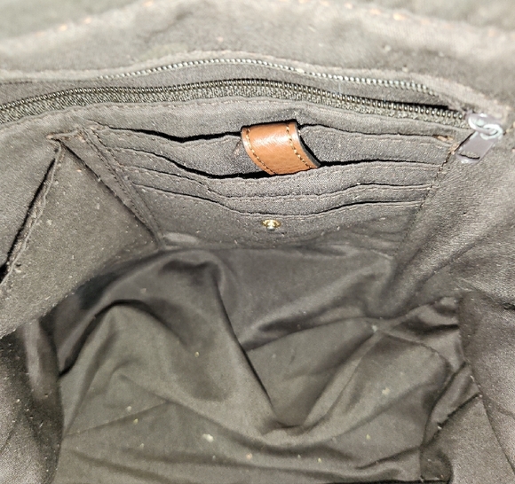 Vintage Etienne Aigner Brown and Tan Tote Bag - Picture 6 of 8